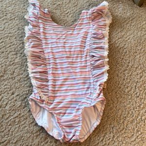 Charming Mary size 4T Striped One Piece Bathing Suit